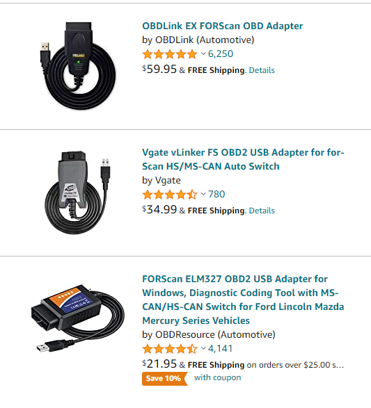 OBDLink EX FORScan OBD Adapter