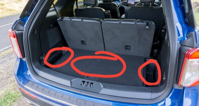 Car Trunk Curtain Covers For Ford Explorer 2023 2024 Car Trunk