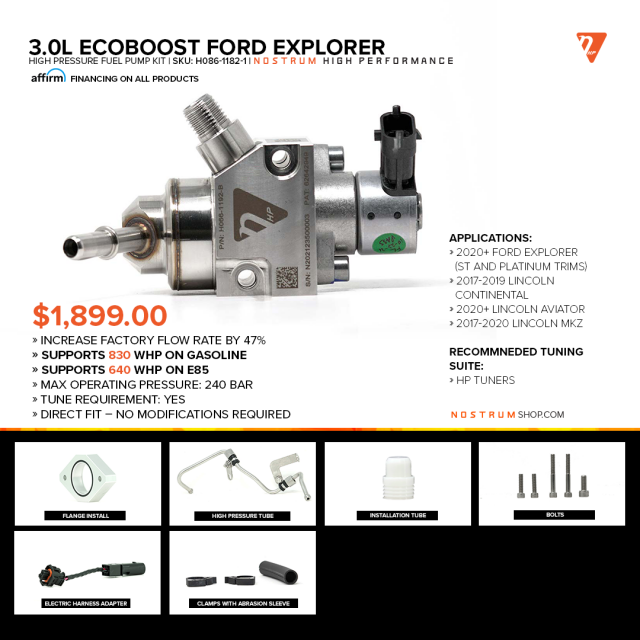 H086-1182-1 Ford Explorer High Pressure Fuel Pump Kit.png